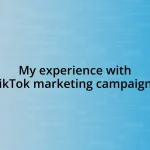 My experience with TikTok marketing campaigns