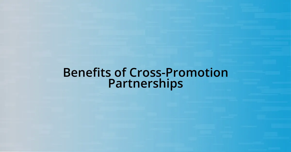 Benefits of Cross-Promotion Partnerships